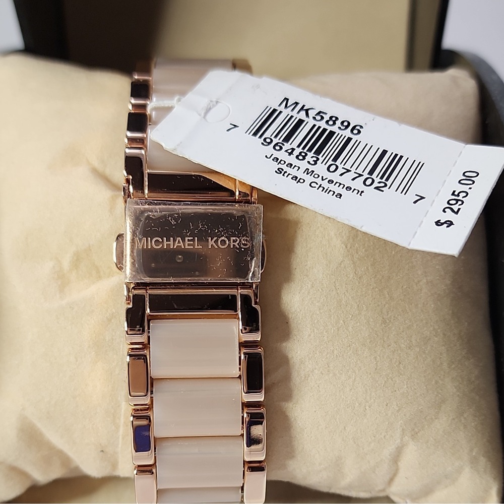 NEW 🏷$295 Michael Kors MK5896 Parker Blush🌹 Rose Gold-tone Ladies Watch - Picture 3 of 6